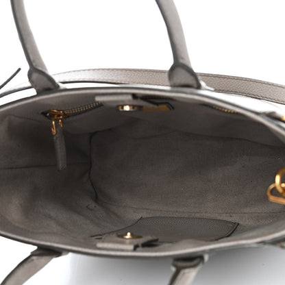 Tom Ford Pebbled Calfskin Jennifer Zip Tote Grey 4 of 10
