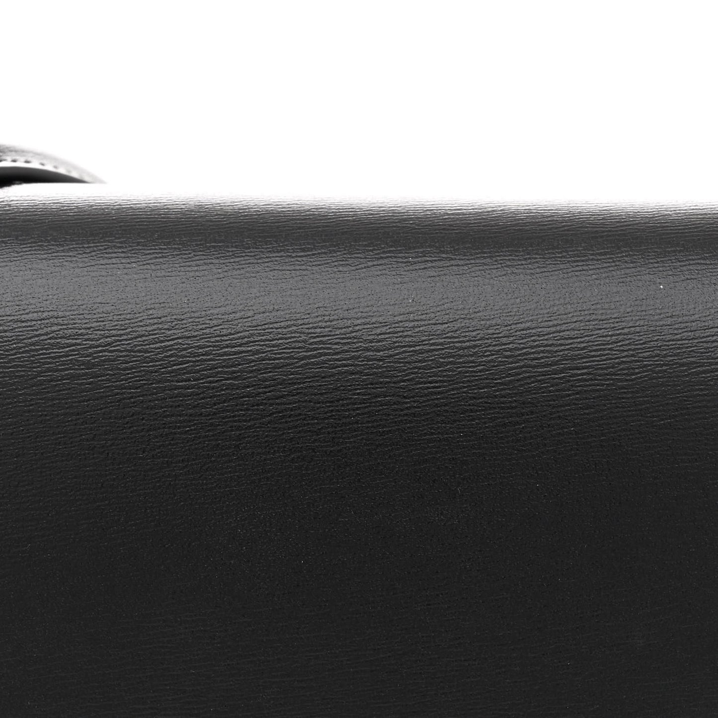 Shiny Calfskin Triomphe Margo Wallet on Chain Black