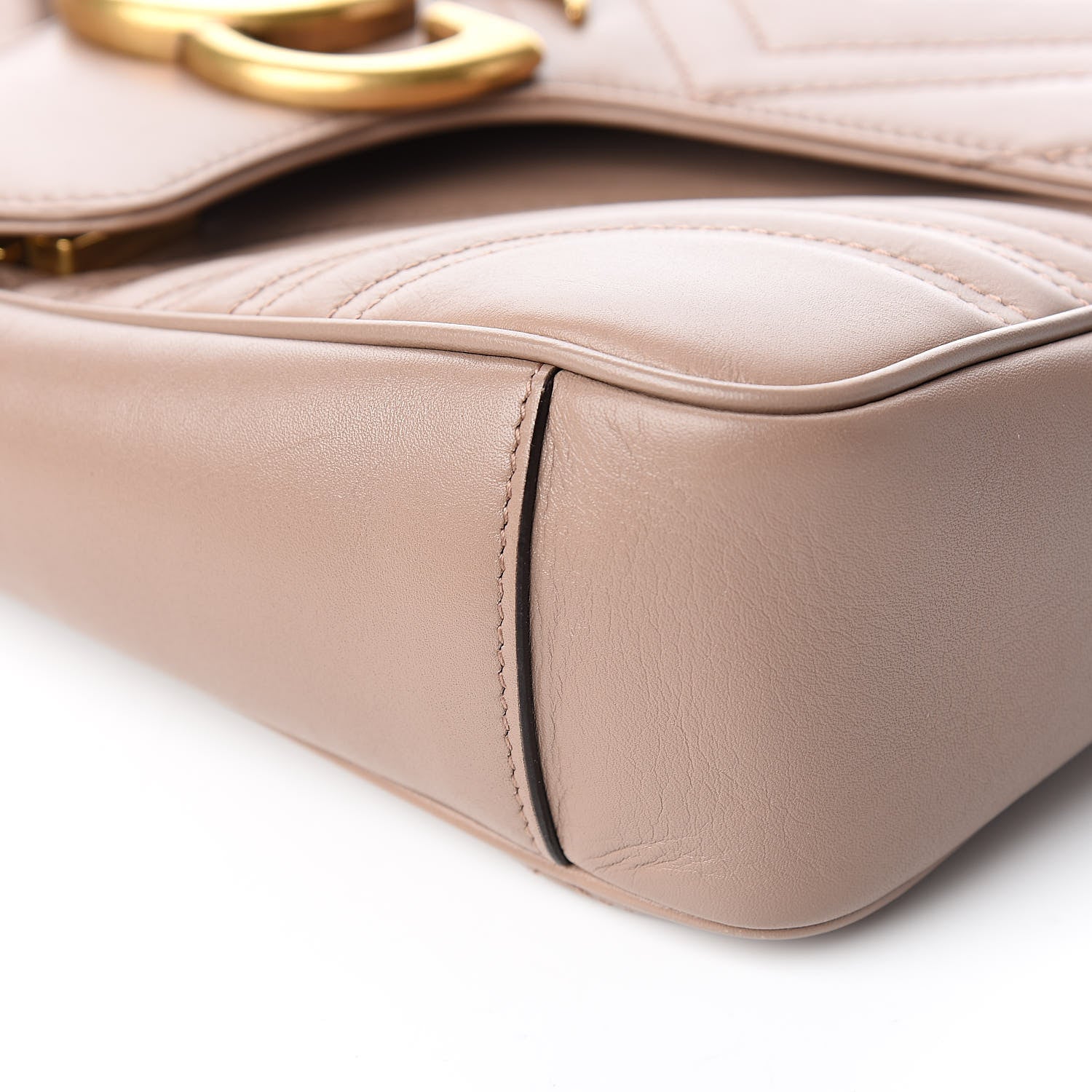Gucci Calfskin Matelasse Medium GG Marmont Shoulder Bag Porcelain Rose 9 of 11