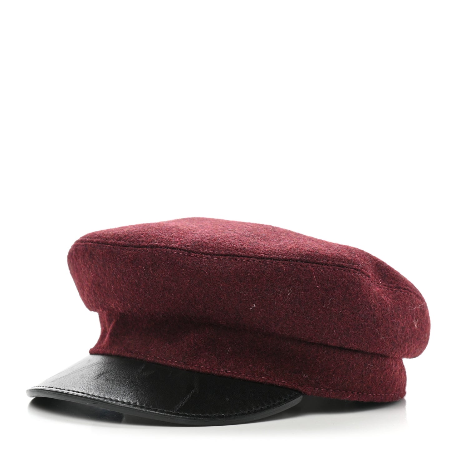 Glossy Lambskin Wool Womens Vauban Cap 56