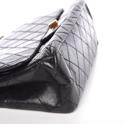 Chanel Aged Calfskin Quilted 2.55 Reissue 227 Flap Black 10 of 15