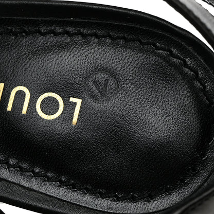 Louis Vuitton Calfskin Shake Platform Sandal 37 Black 9 of 9