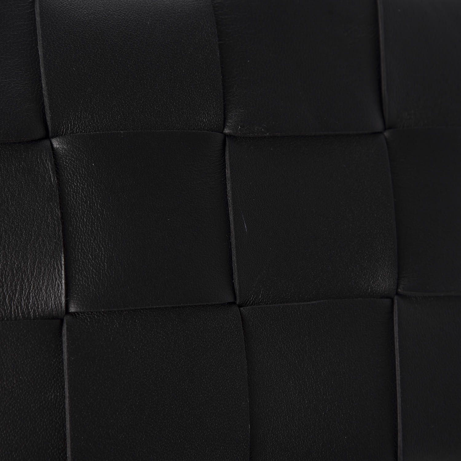 Bottega Veneta Lambskin Maxi Intrecciato Cassette Crossbody Bag Black 12 of 14