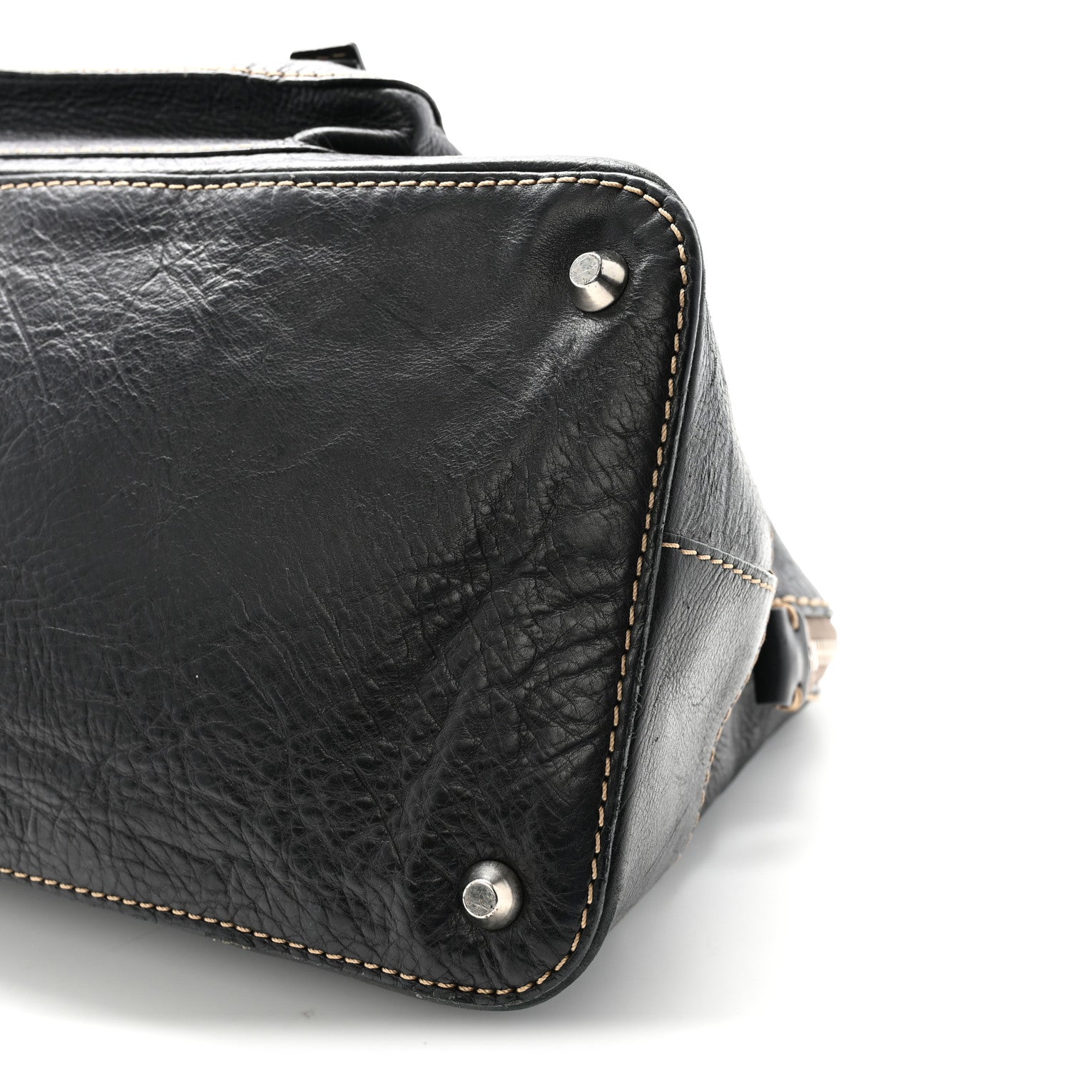 Chloe Calfskin Edith Dome Bowler Black 10 of 10