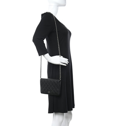 Chanel Caviar Quilted Clutch With Chain Black 2 of 11