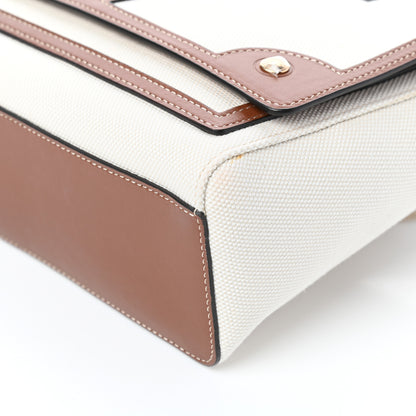 Burberry Canvas Horseferry Print Note Crossbody Bag Natural Tan 8 of 9