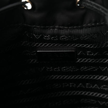 Prada Re-Nylon Vela Drawstring Wristlet Pouch Black 5 of 10