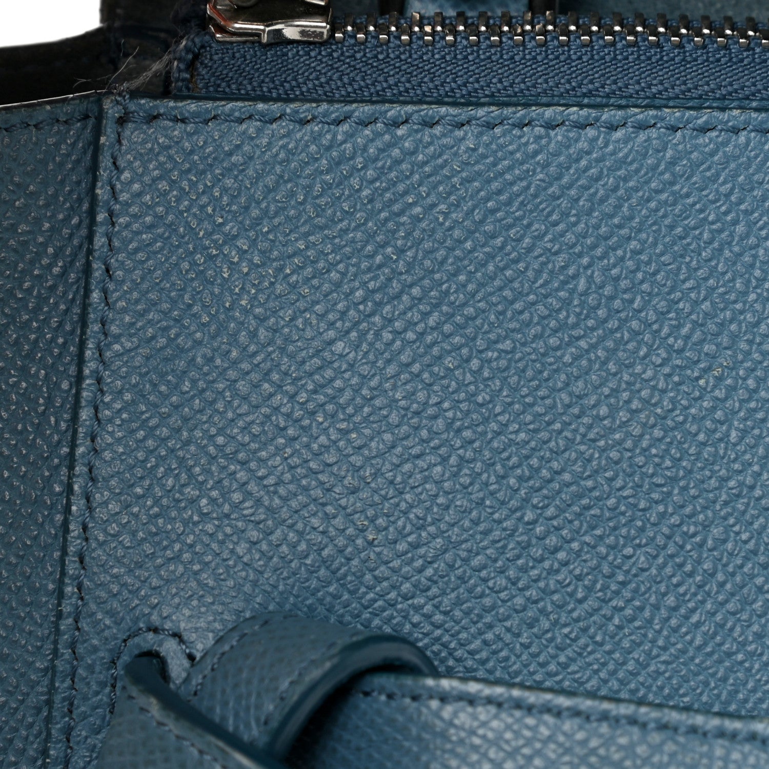 Celine Grained Calfskin Mini Belt Bag Slate Blue 12 of 18