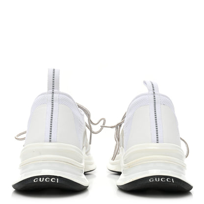 Gucci Technical Knit Fabric Waves Mens Gucci Run Sneakers 8.5 Great White Thunder 4 of 7