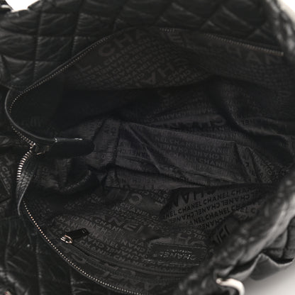 Chanel Distressed Lambskin Vintage Ligne Lady Braid Tote Black 4 of 9