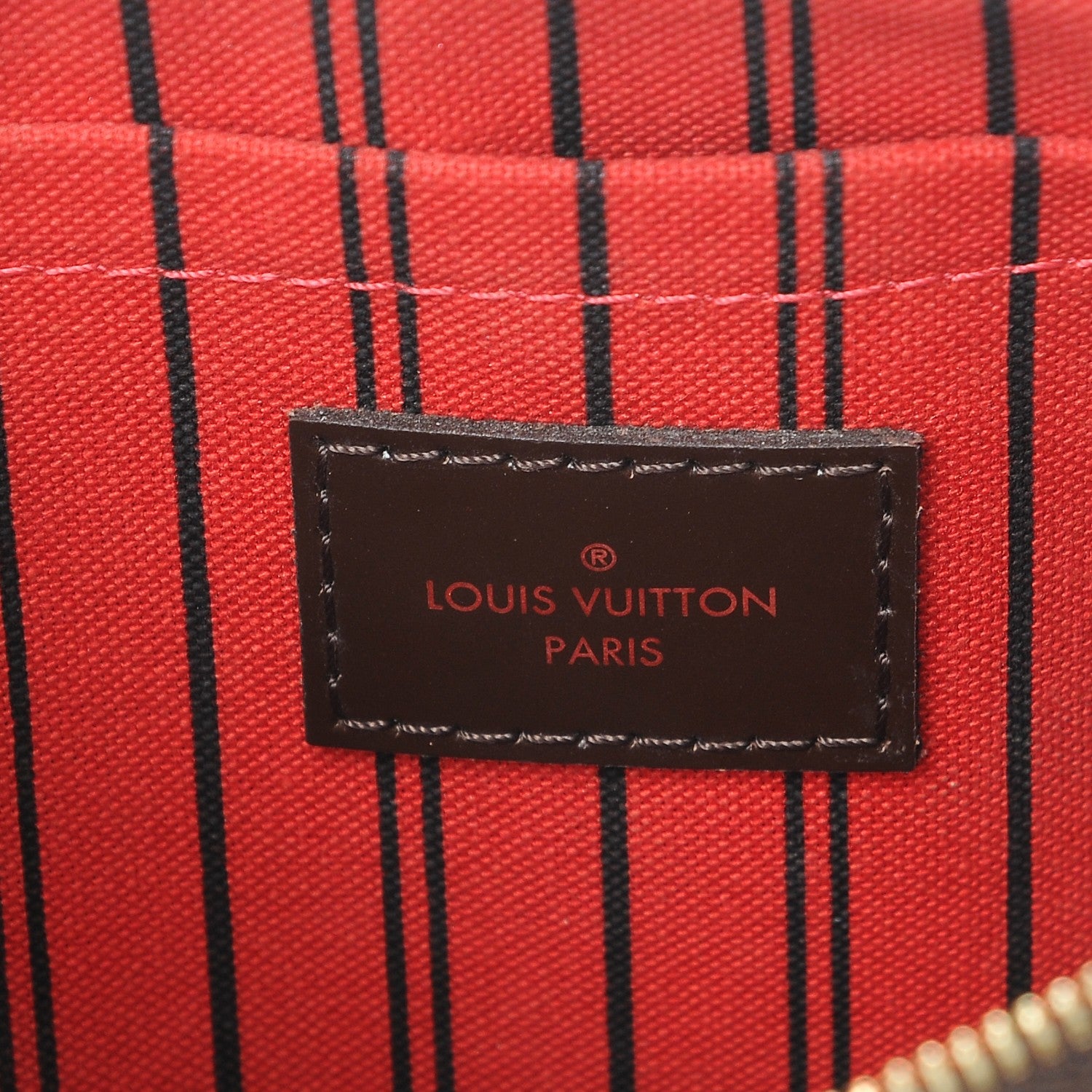 Louis Vuitton Damier Ebene Neverfull MM GM Pochette 6 of 9