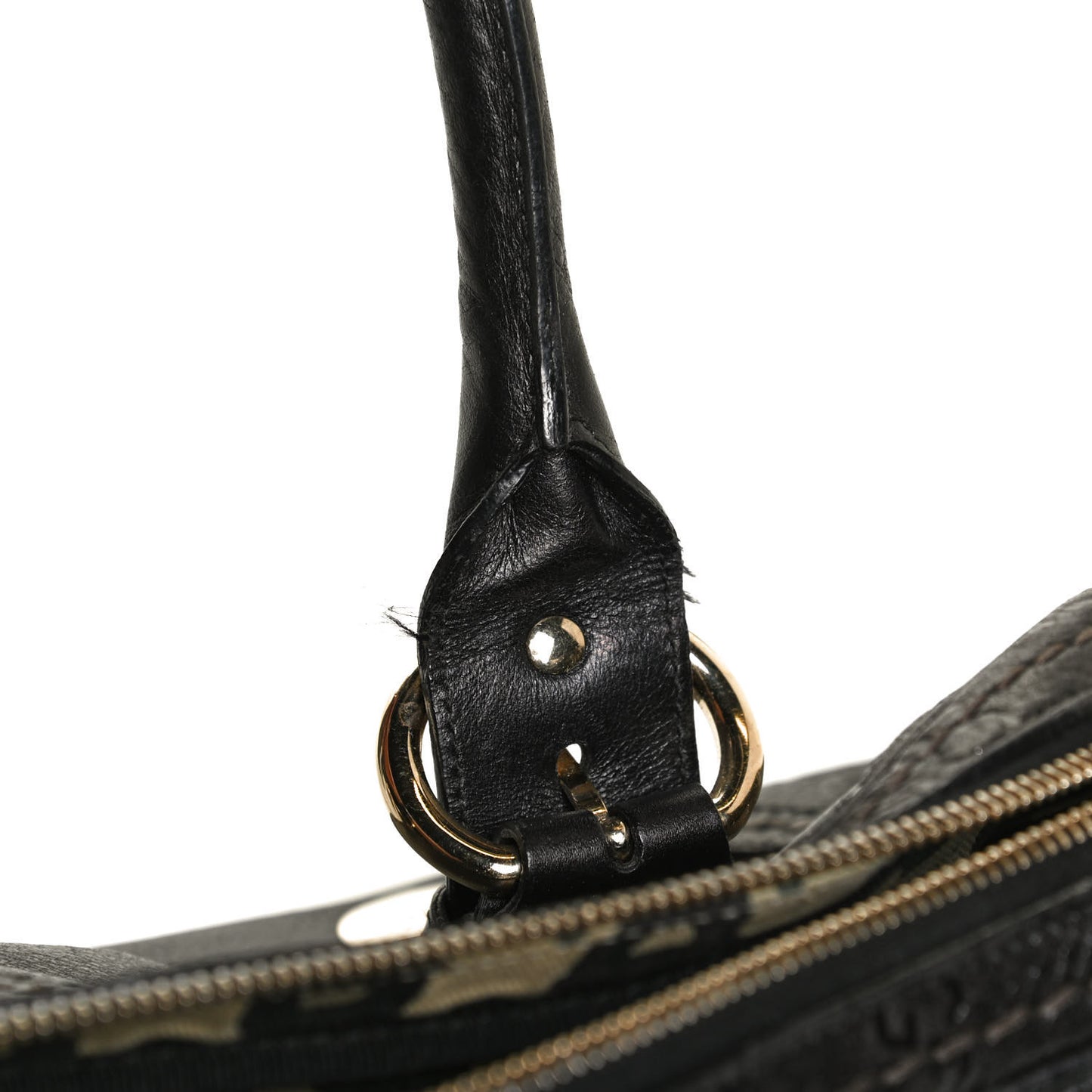 Calfskin Guccissima Signoria Bowler Bag Black
