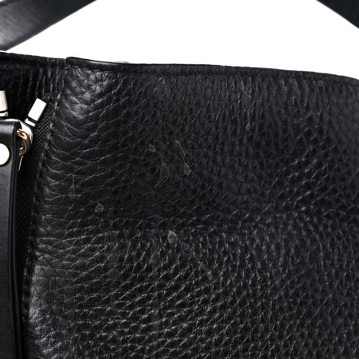 Grainy Calfskin House Check Small Maidstone Black