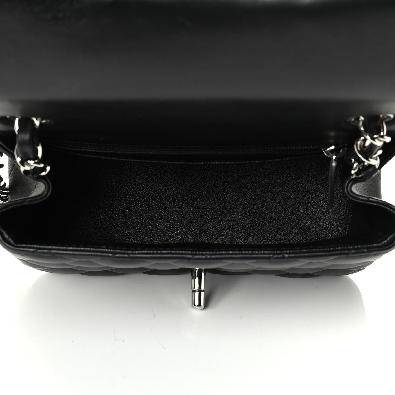 Chanel Lambskin Quilted Mini Square Flap Black 4 of 7