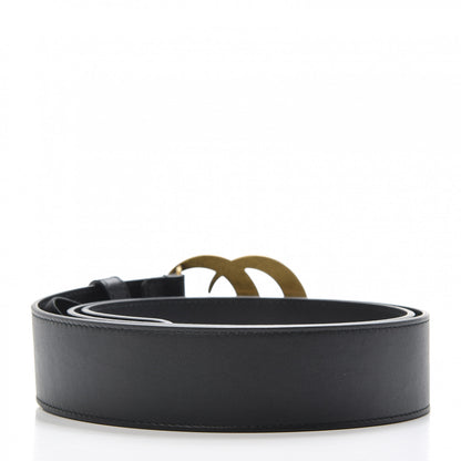 Gucci Moon Calfskin Pearl Double G 40mm Belt 110 44 Black Cream 2 of 6