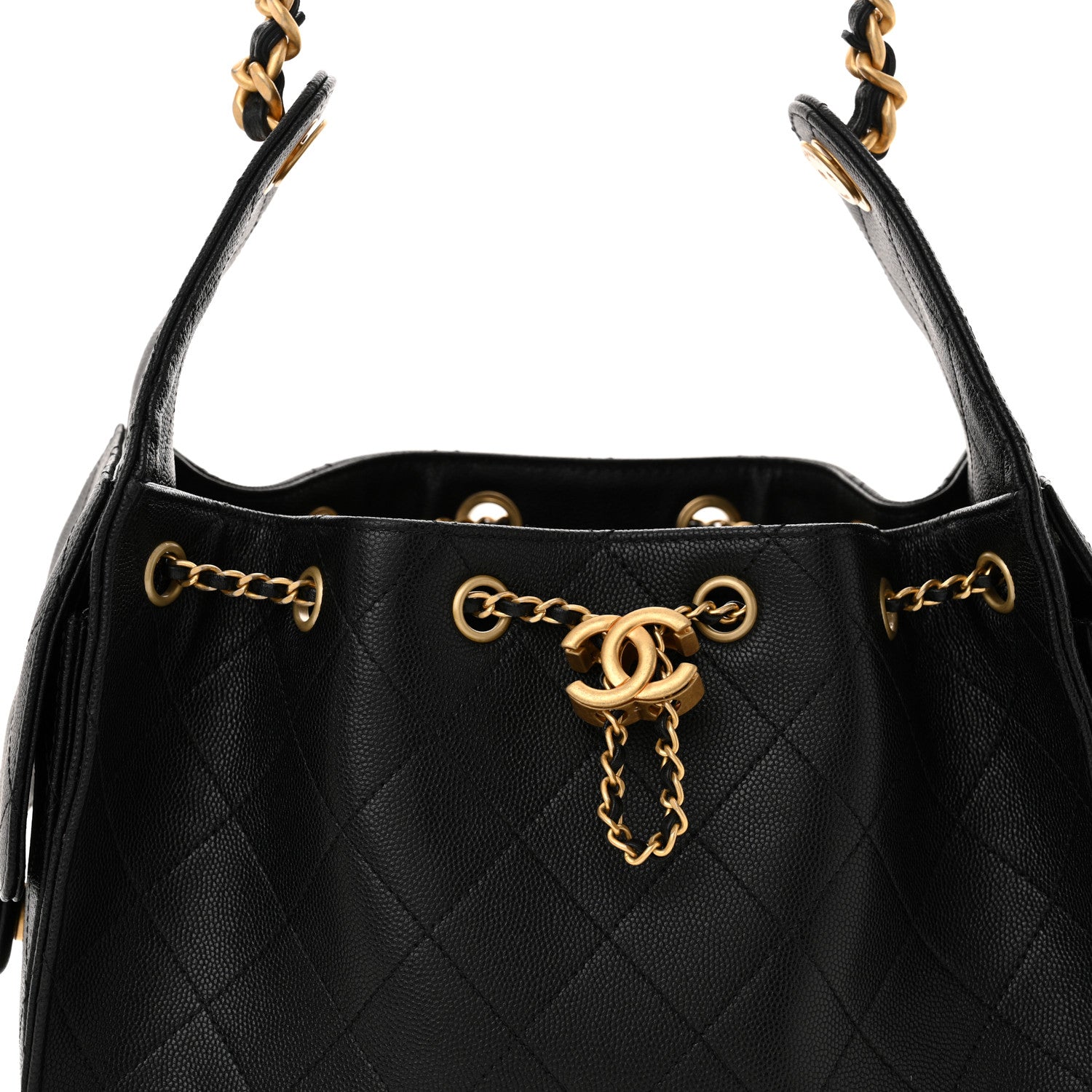 Chanel Caviar Quilted Small Chanel 25 Handbag Black 8 of 10