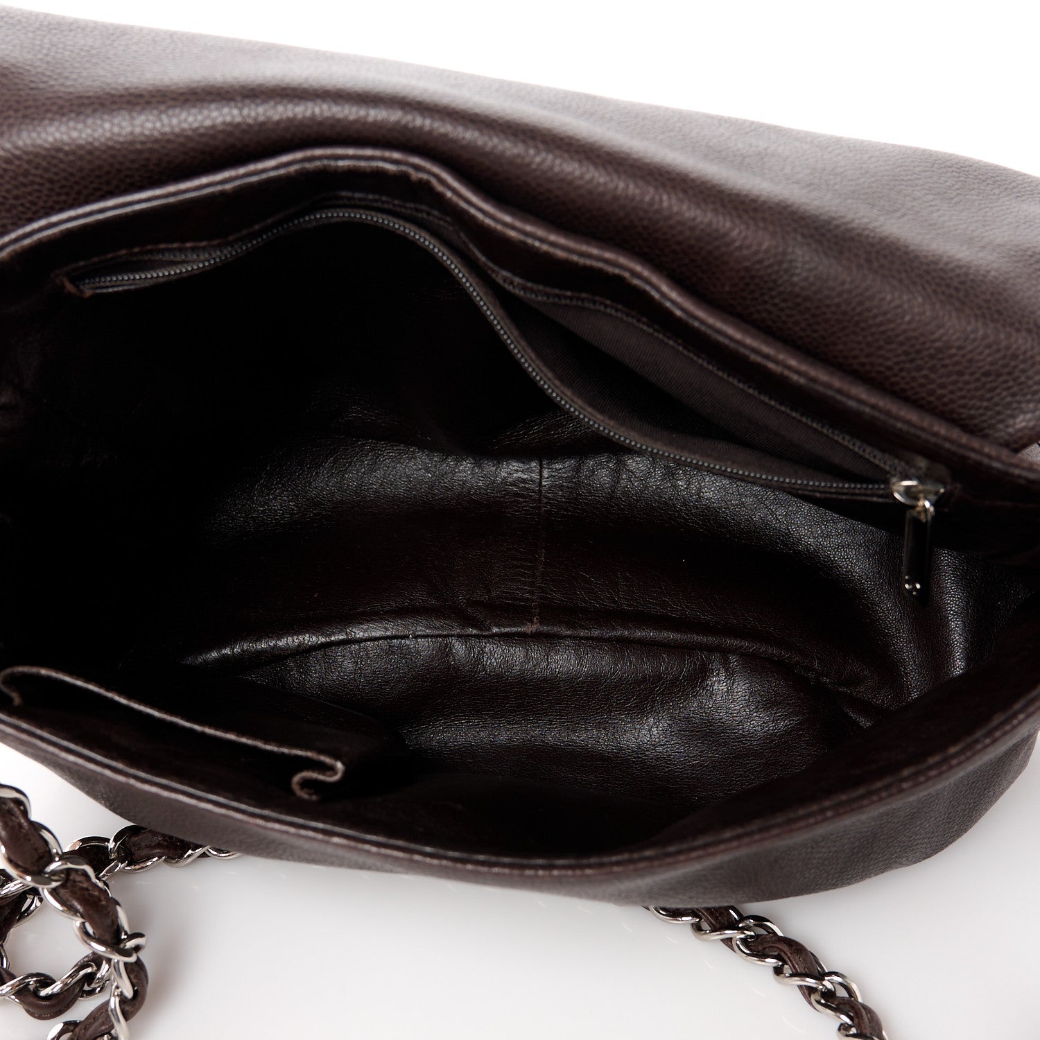 Chanel Caviar Large Half Moon Flap Brown 5 of 10