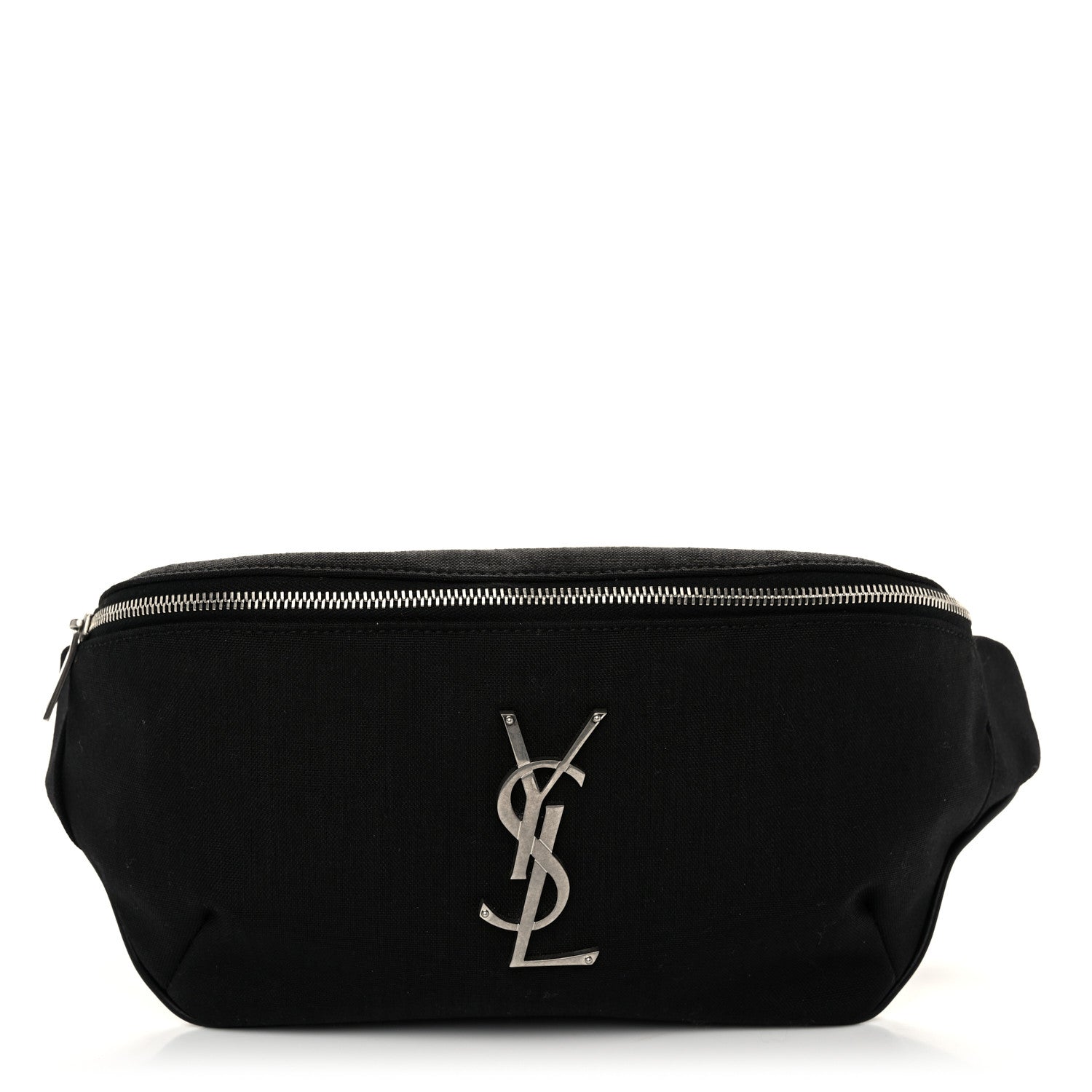 Saint Laurent Canvas Monogram Belt Bag Black 1 of 10