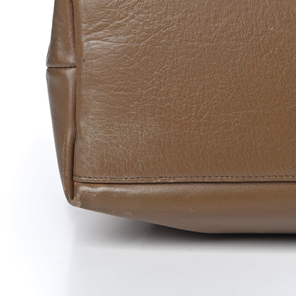 Chanel Lambskin Quilted Shopping Tote Brown 26 of 27