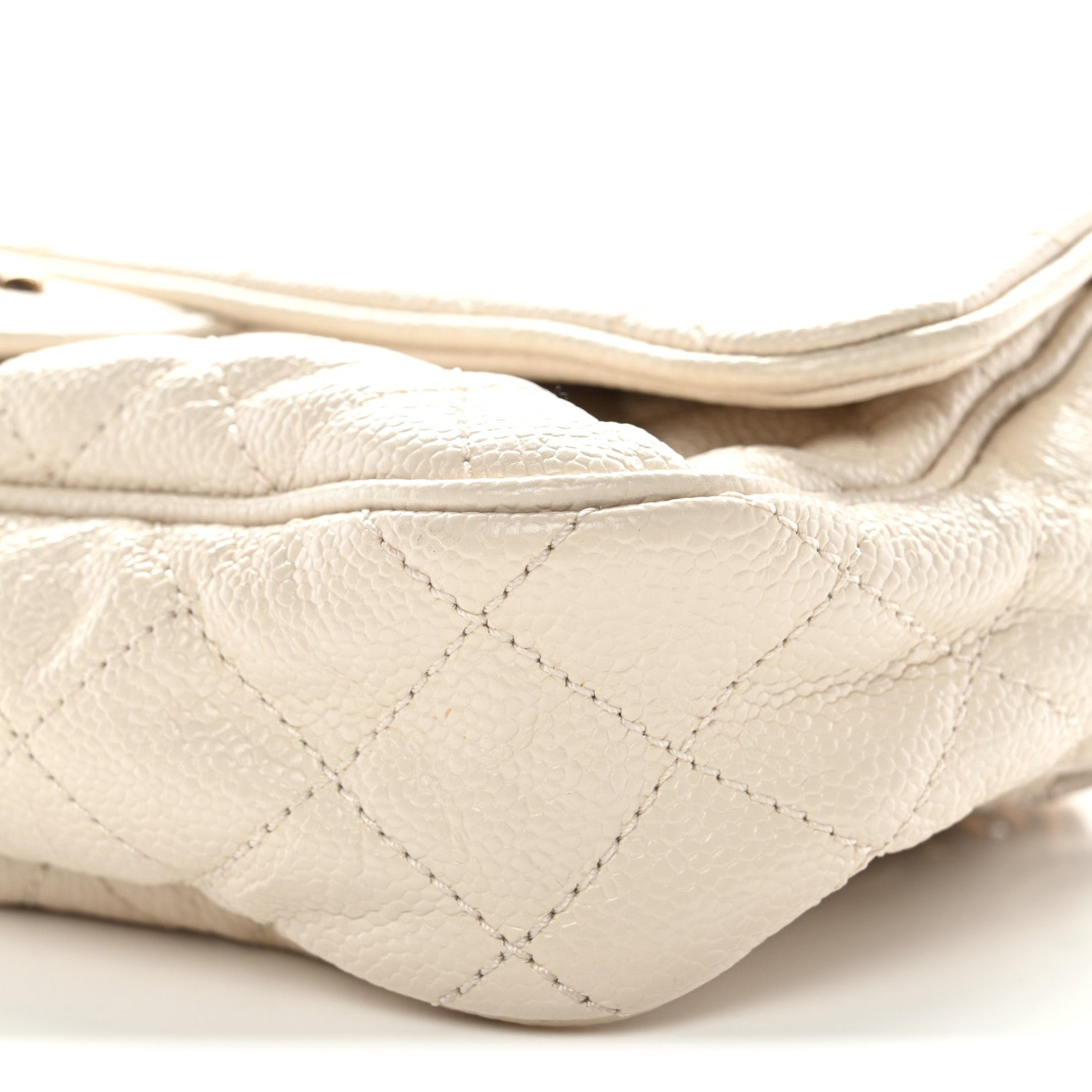 Chanel Crumpled Grained Calfskin Quilted Small Shiva Flap Beige 10 of 11