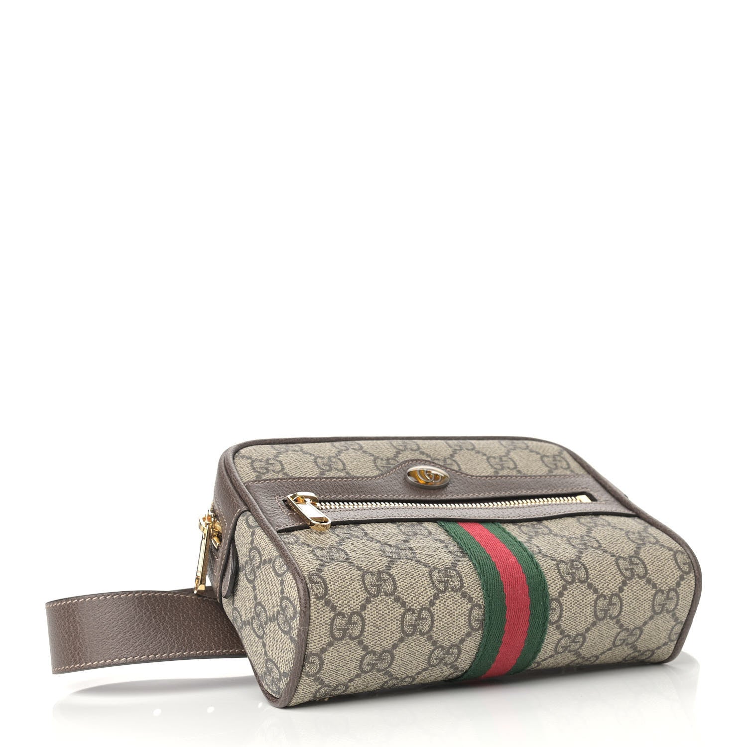 Gucci GG Supreme Monogram Web Small Ophidia Belt Bag 75 30 Dark Brown 4 of 10