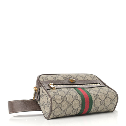 Gucci GG Supreme Monogram Web Small Ophidia Belt Bag 75 30 Dark Brown 4 of 10