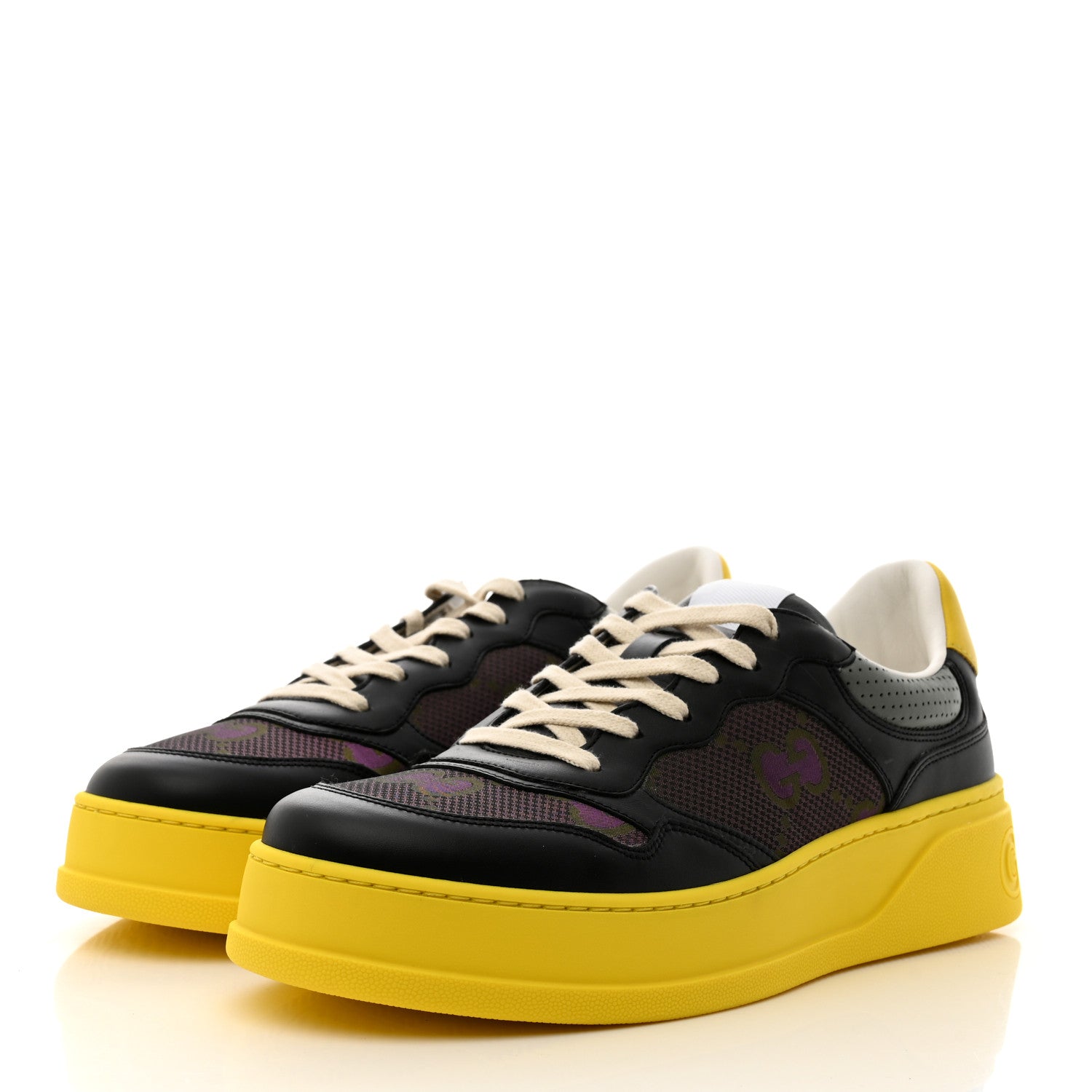 Gucci GG Supreme Mens Platform Sneaker 11 Black 3 of 9