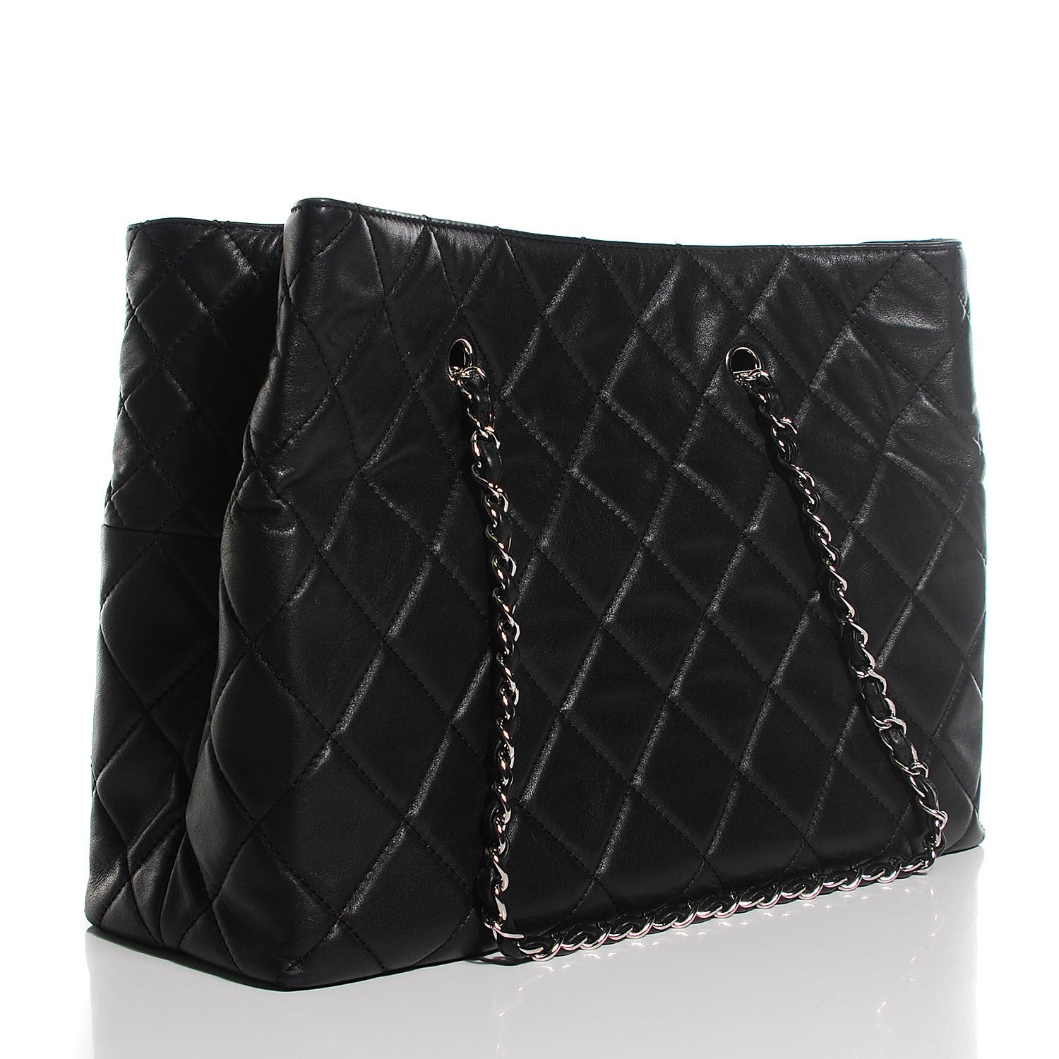 Chanel Calfskin Quilted Large In the Business Tote Black 3 of 8