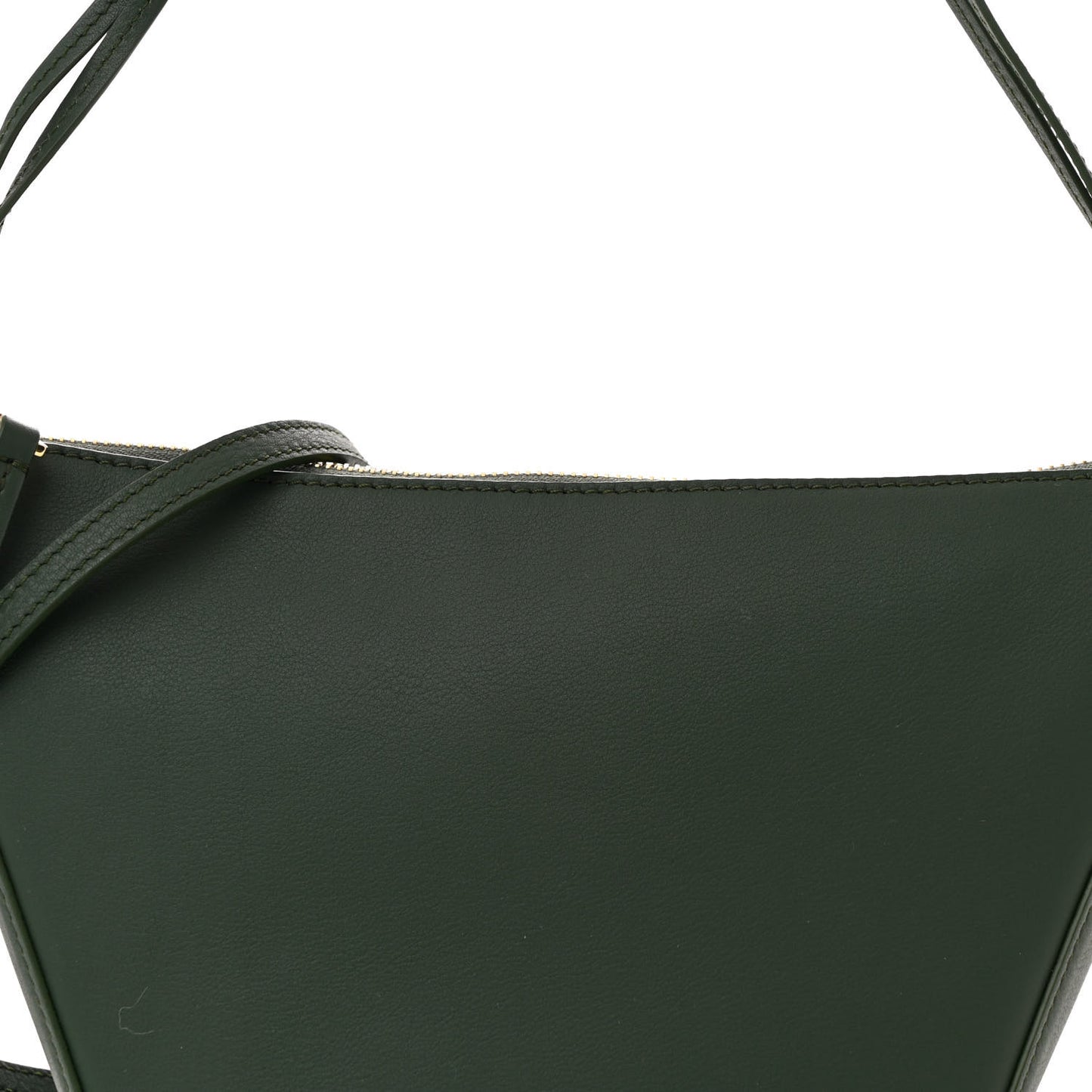 Calfskin Mini Hammock Hobo Bottle Green