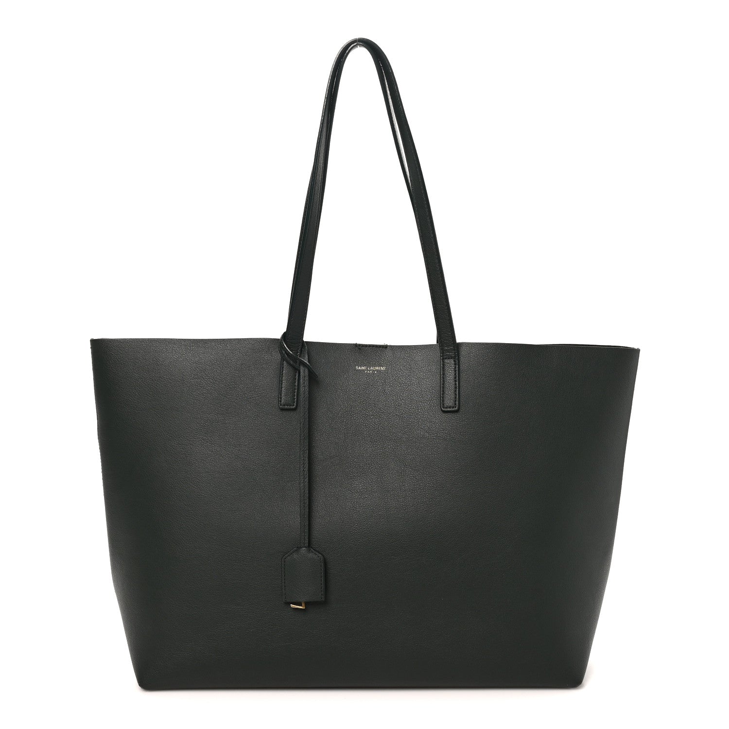 Saint Laurent Calfskin Large Shopping Tote Dark Green 1 of 11