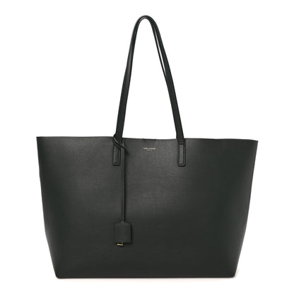 Saint Laurent Calfskin Large Shopping Tote Dark Green 1 of 11
