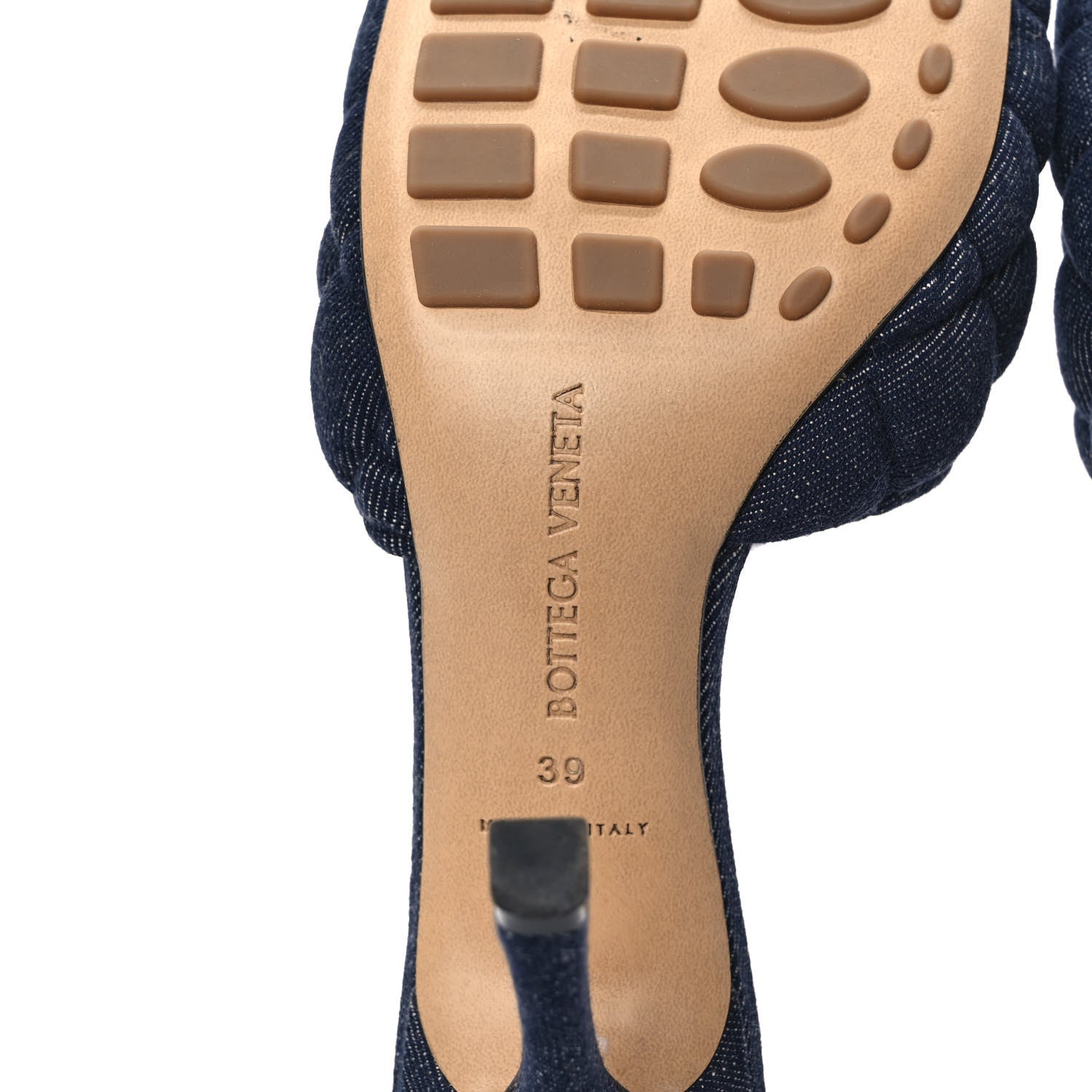 Bottega Veneta Denim Matelasse Padded Mule Sandals 39 Indigo 7 of 7