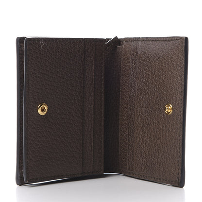 Gucci GG Supreme Monogram Web Ophidia Card Case Beige New Acero 4 of 8
