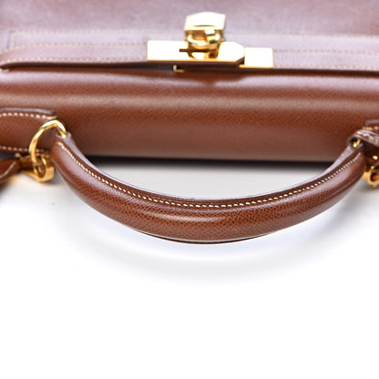 Hermes Veau Grain Lisse Kelly Sellier 28 Noisette 32 of 40