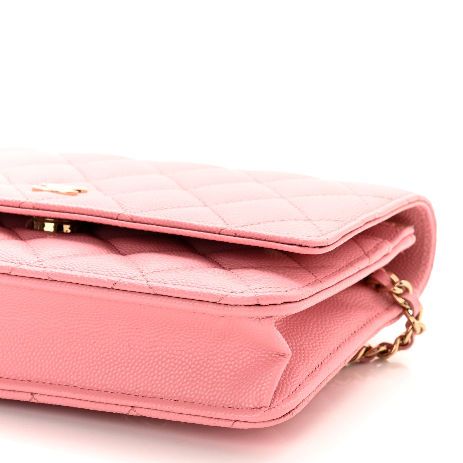 Chanel Caviar Quilted Wallet On Chain WOC Pink 11 of 12
