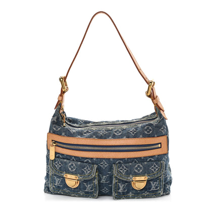 Louis Vuitton Monogram Denim Baggy PM Blue 1 of 9