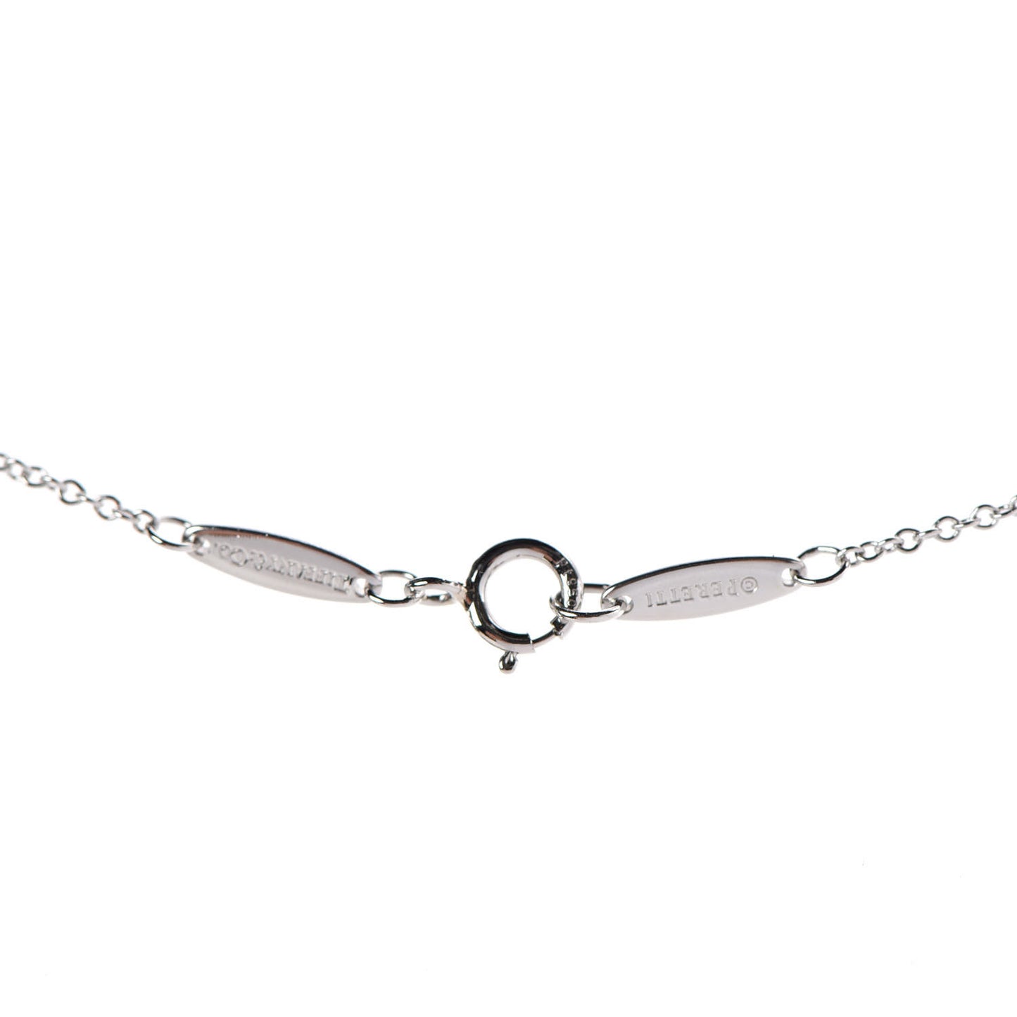 Platinum Diamond .14ct Elsa Peretti Diamonds by the Yard Pendant Necklace