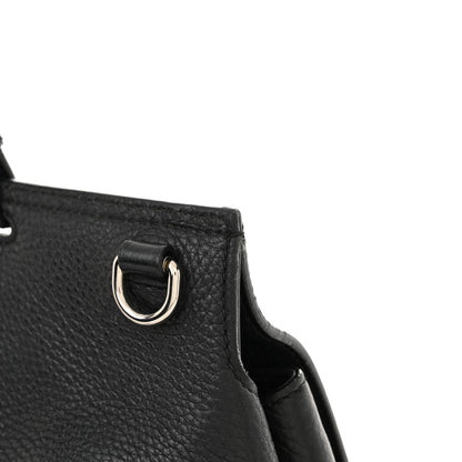 Gucci Cellarius Calfskin Large Bamboo Daily Top Handle Bag Black 14 of 15