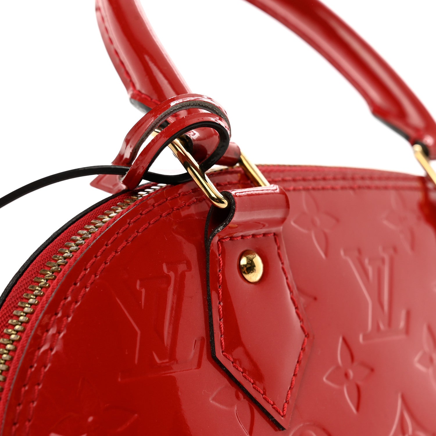 Louis Vuitton Vernis Alma BB Cherry 11 of 11