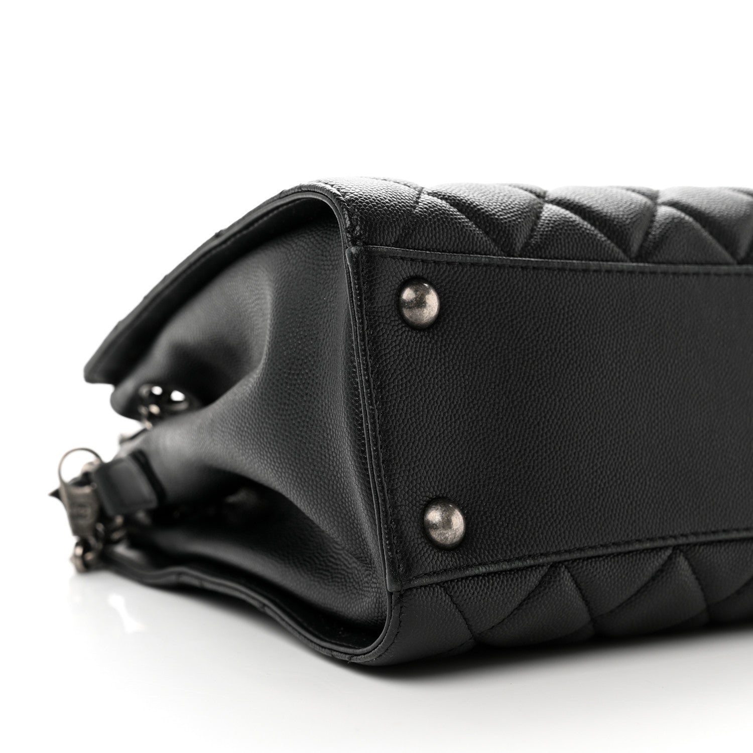 Chanel Caviar Quilted Small CC Bucket Bag Black 8 of 10