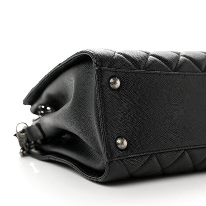 Chanel Caviar Quilted Small CC Bucket Bag Black 8 of 10