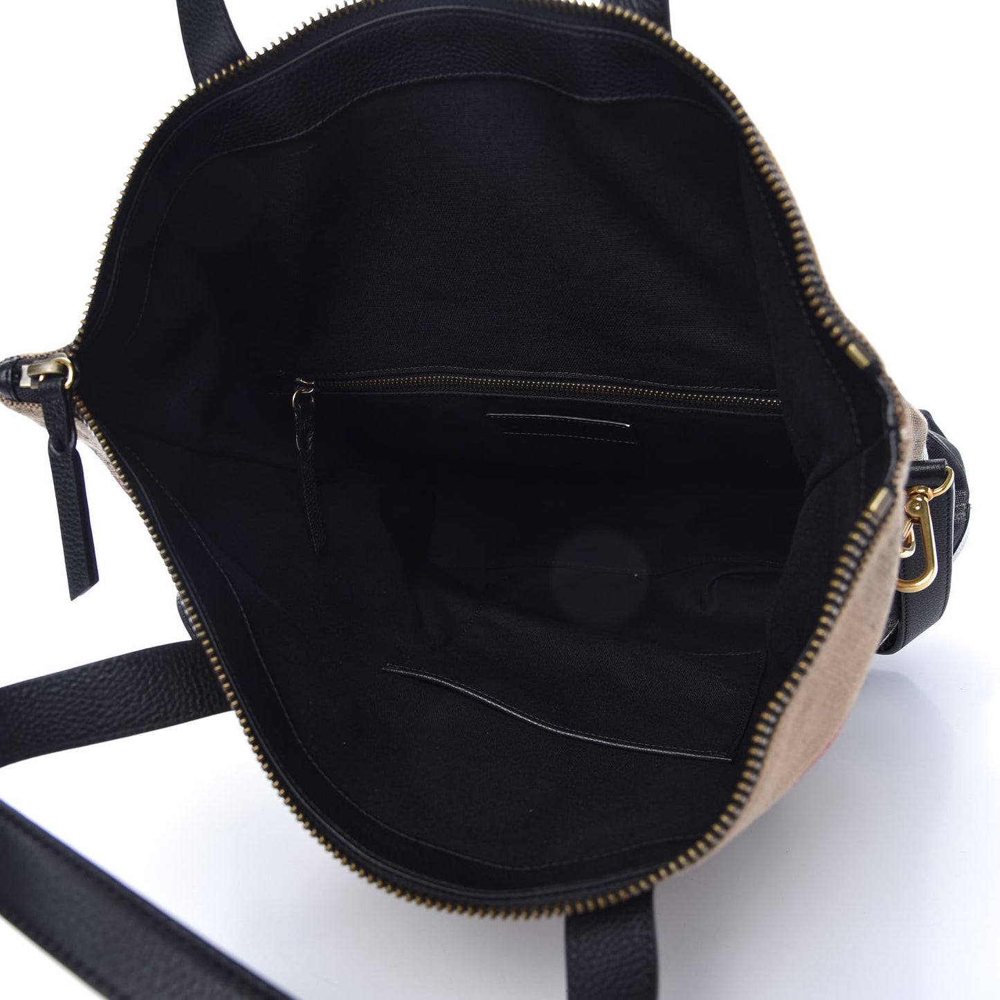 Grainy Calfskin Mega Check Armley Folding Messenger Black