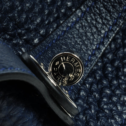 Hermes Taurillon Clemence Lindy 34 Bleu Abysse 5 of 10