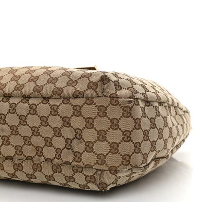 Gucci Monogram Large New Ladies Web Hobo Dark Brown 10 of 12
