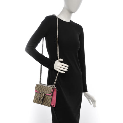 Gucci GG Supreme Monogram Mini Dionysus Shoulder Bag Pink 2 of 6