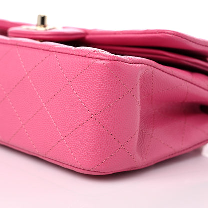 Chanel Caviar Quilted Small Double Flap Pink 9 of 12