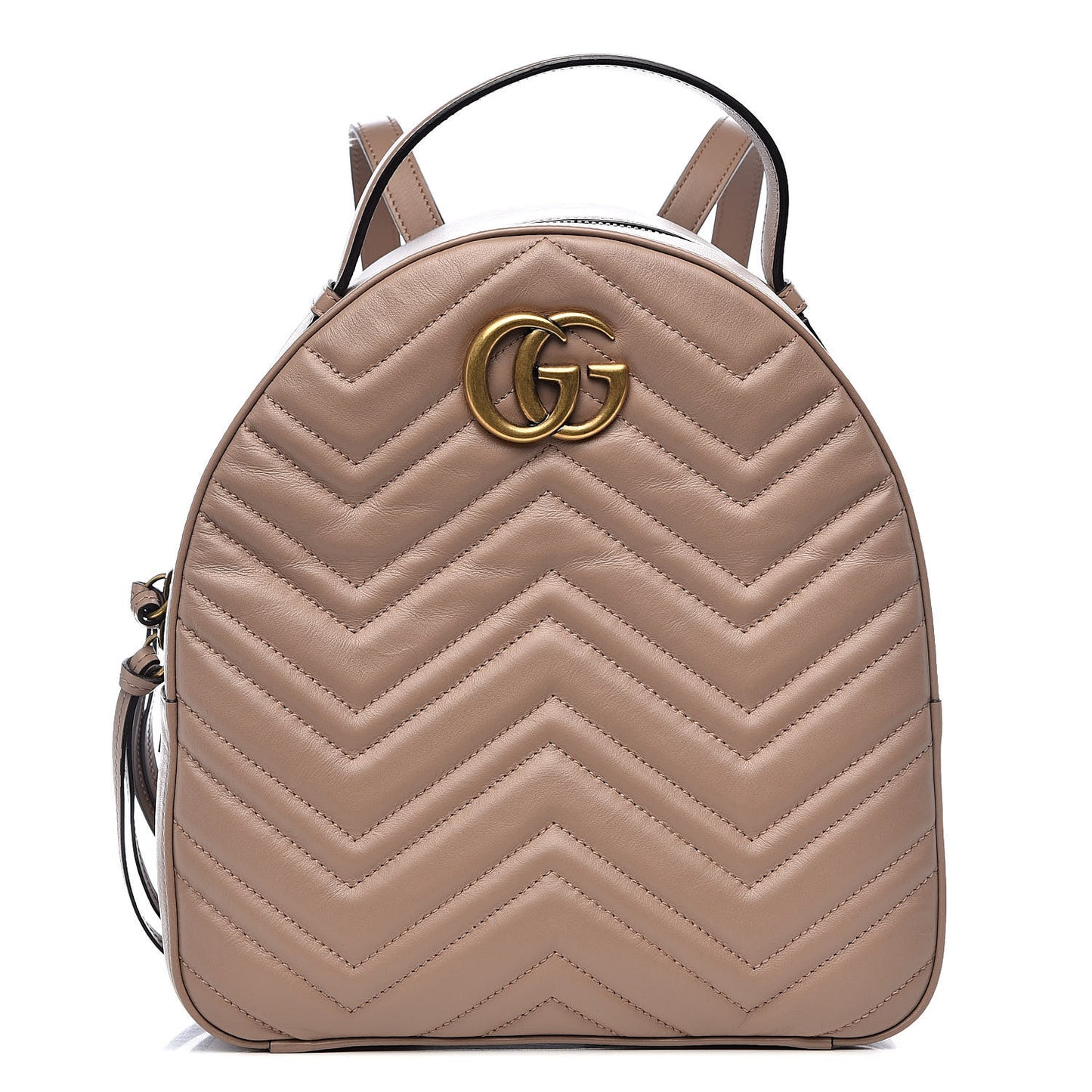 Calfskin Matelasse GG Marmont Dome Backpack Porcelain Rose
