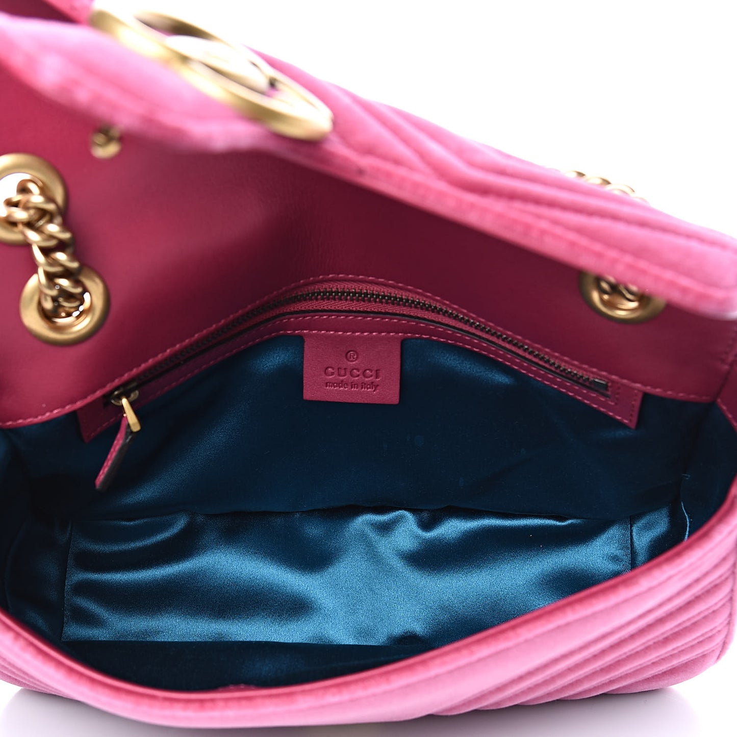 Velvet Matelasse Small GG Marmont Shoulder Bag Light Raspberry Rose