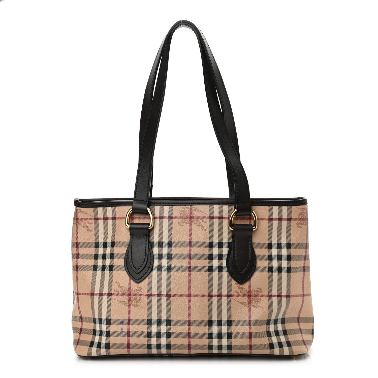 Burberry Haymarket Check Medium Regent Tote Chocolate 1 of 11