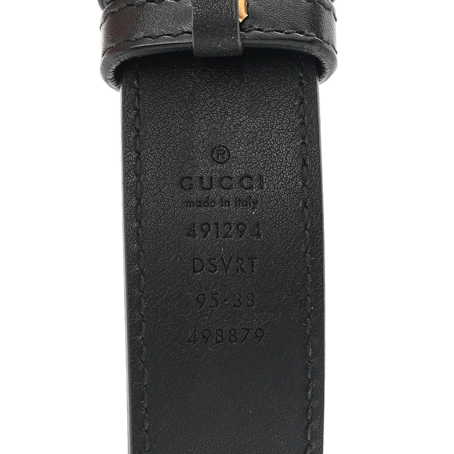 Gucci Calfskin Matelasse GG Marmont Belt Bag 95 38 Black 8 of 13